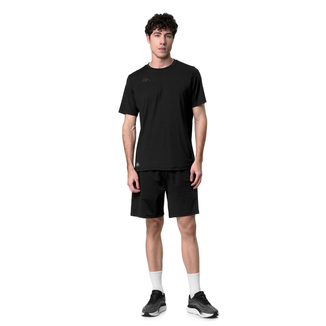 Black Men's Regular Fit Stretch Jersey Training Shirt main
