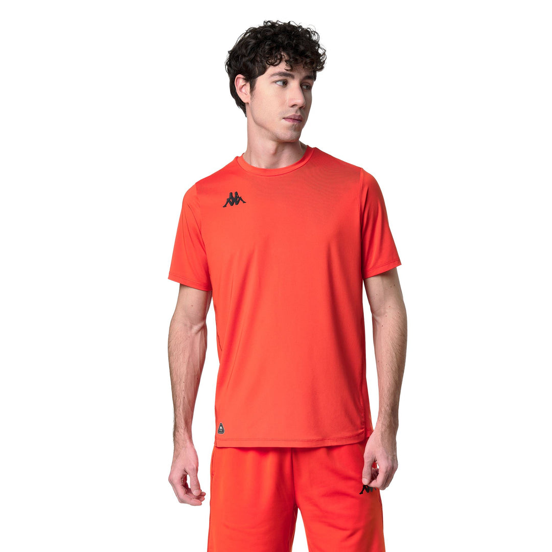 Orange Men's Regular Fit Stretch Jersey Training Shirt 01