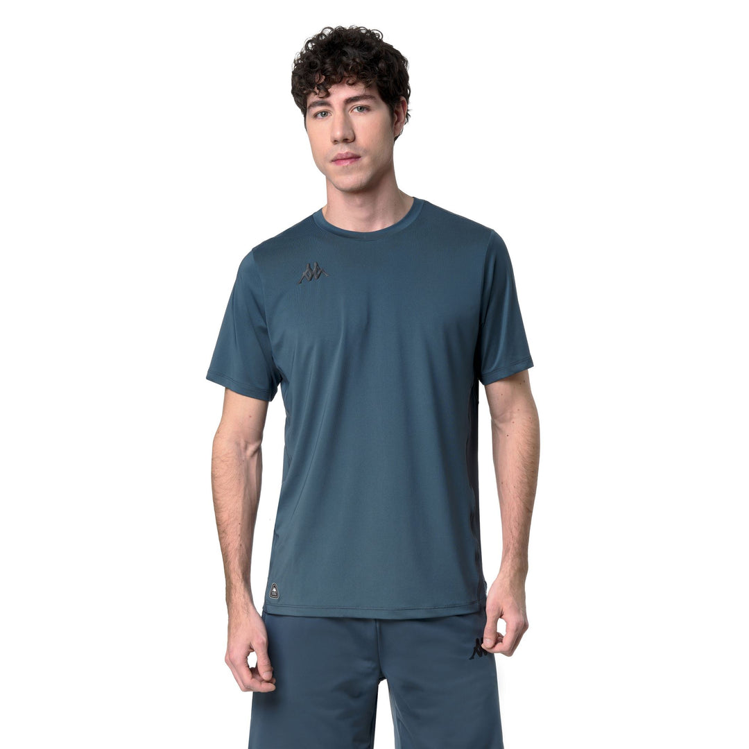 Blue Men's Regular Fit Stretch Training T-Shirt 01