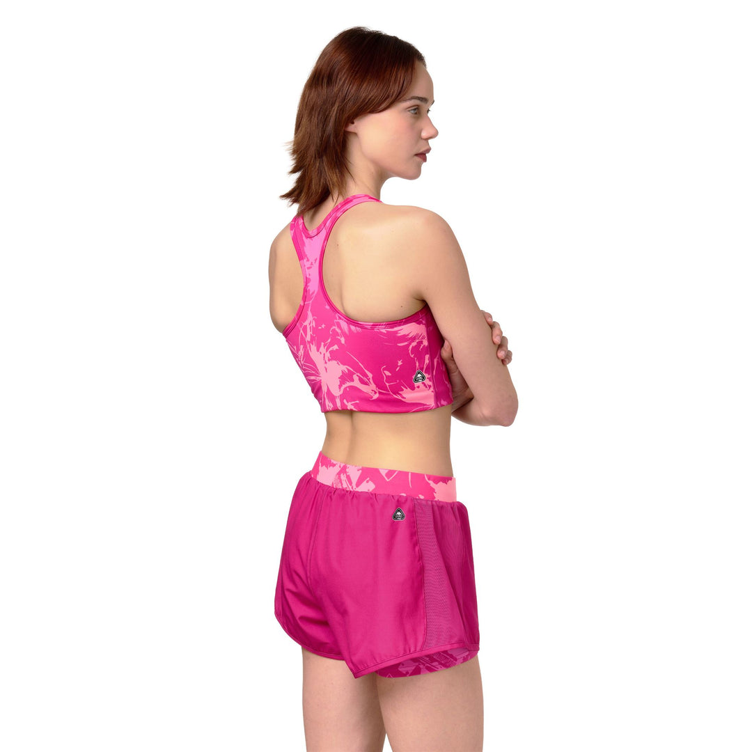 Haut d'entraînement actif Violet Skin Fit pour femme main
