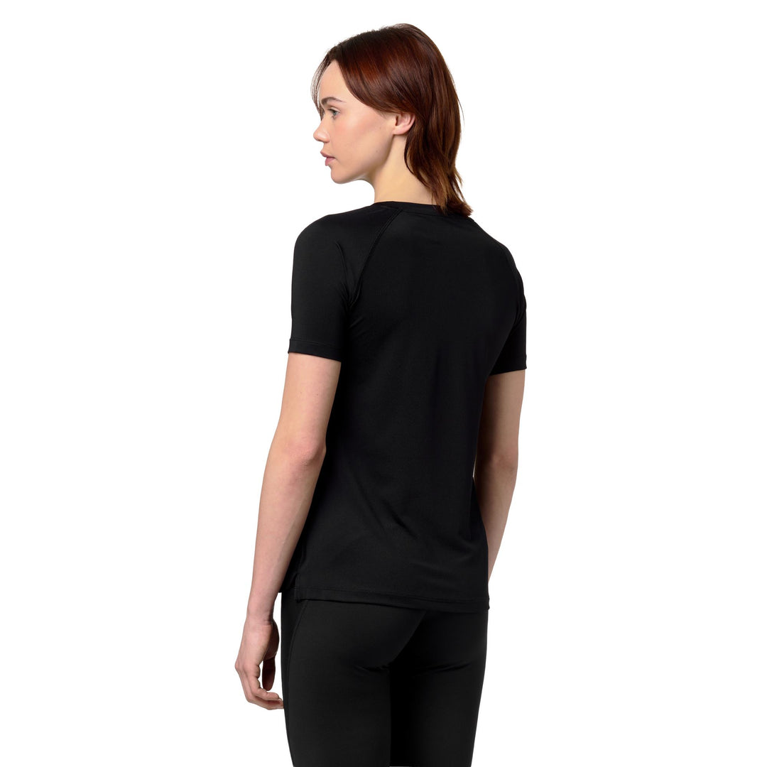 Black Women's Regular Fit Active Training T-Shirt in Technical Fabric main