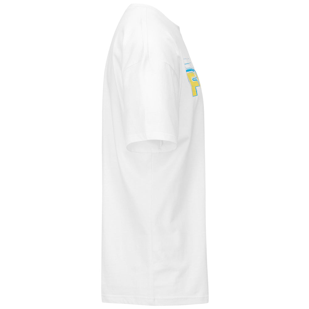 Camiseta blanca con estampado gráfico y ajuste cómodo para hombre 02