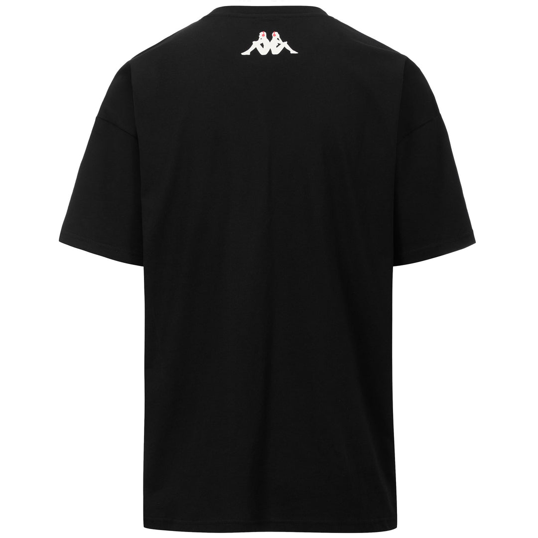 Camiseta gráfica negra de corte cómodo para hombre main