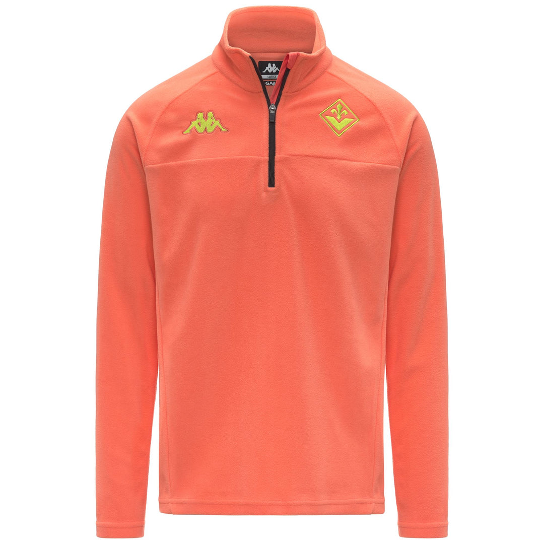 Red Unisex Microfleece Jumper with Half Zip and Embroidered Logo 01