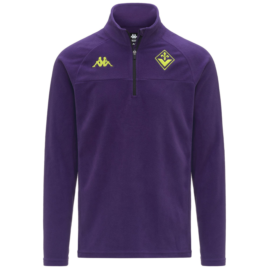 Violet unisex Slim Fit Microfleece Jumper with Half Zip 01