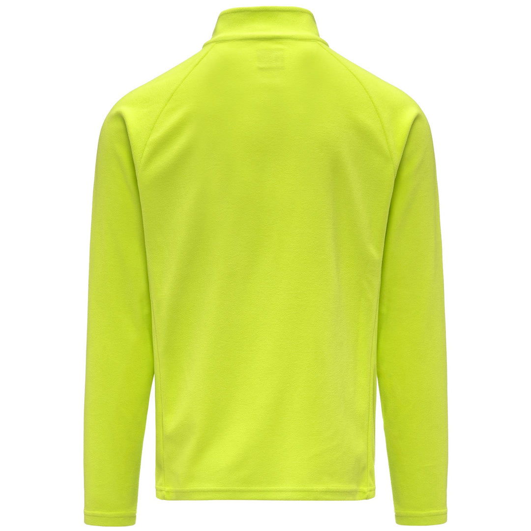 Acid green Unisex Fleece Jumper with Half Zip and Logo main