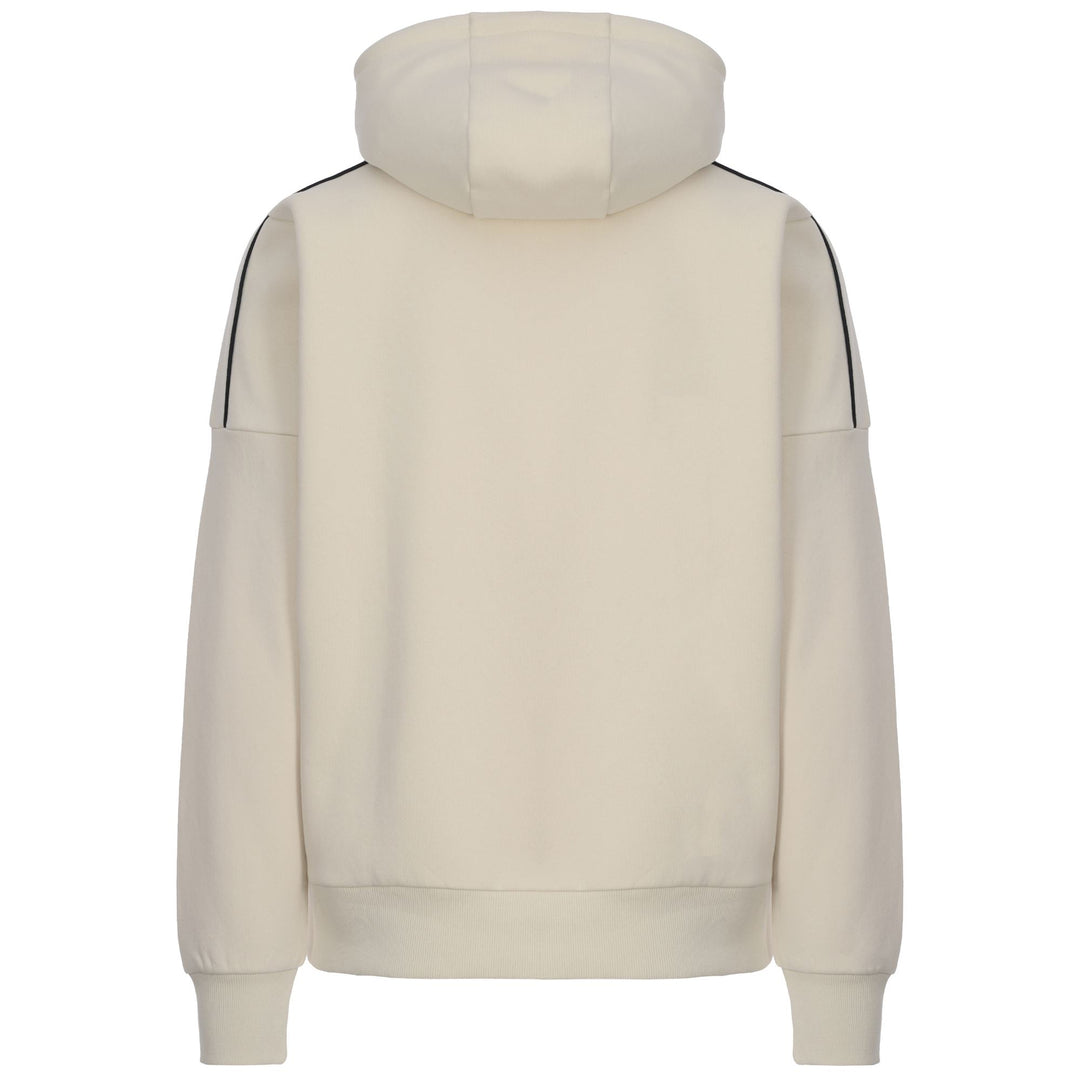 Sudadera con capucha deportiva de corte regular para hombre, color beige, confeccionada en felpa cepillada. main