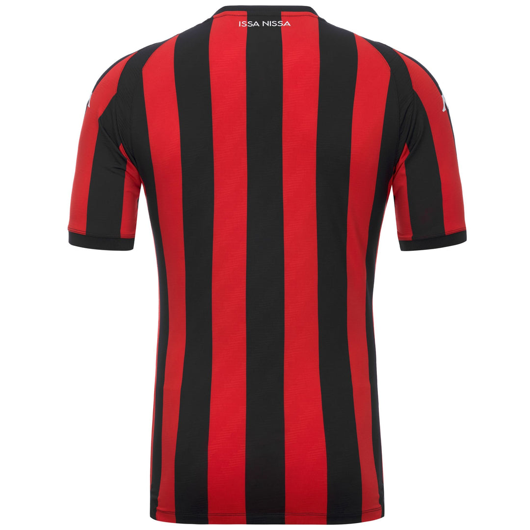 Red and Black Men's OGC Nice Football Shirt in Recycled Fabric main