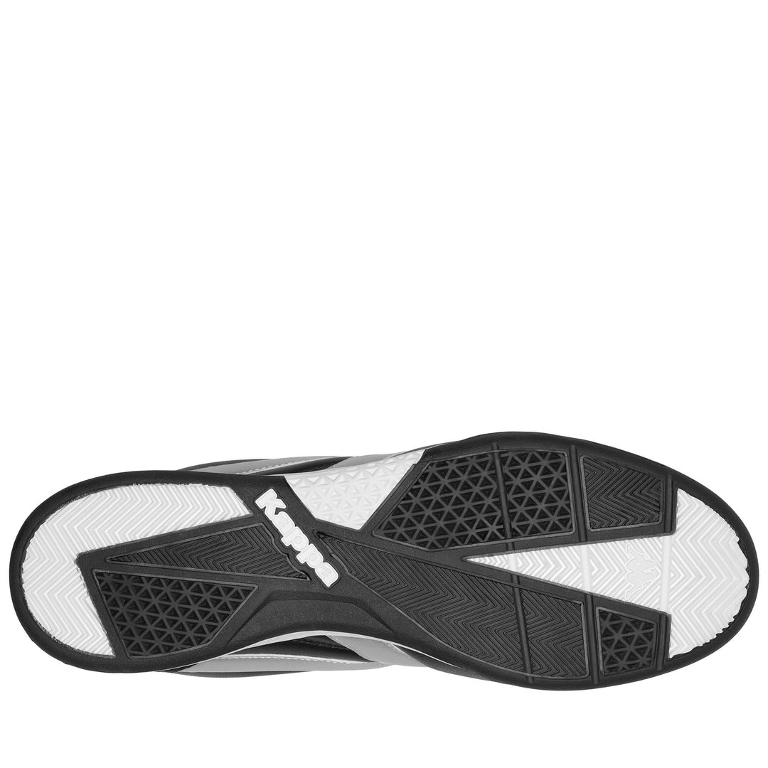 Baskets basses noires unisexes avec semelle extérieure en caoutchouc synthétique main