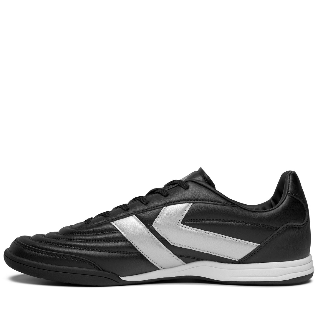 Zapatillas negras unisex de corte bajo con suela de caucho sintético. main