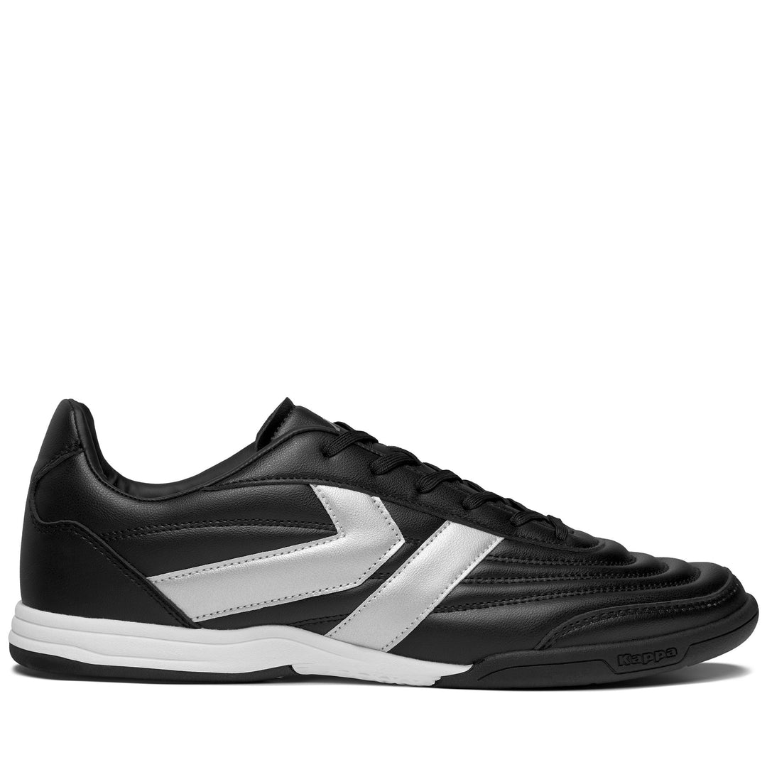 Zapatillas negras unisex de corte bajo con suela de caucho sintético. main