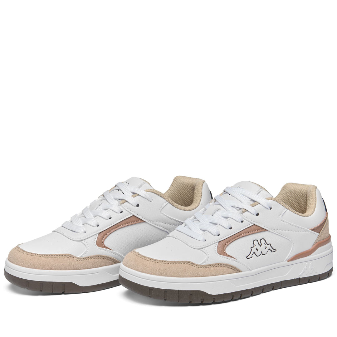 LOGO     MANIS 2.0 - Sneakers - Low Cut - Man - WHITE-BROWN COCOA-BEIGE LT RICE 01