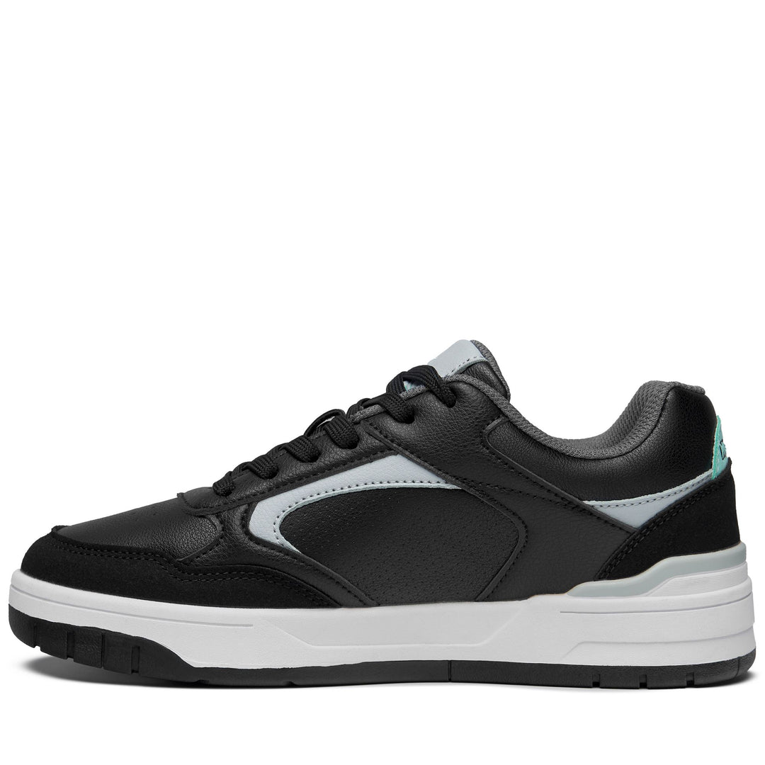 Black Men's Low Cut Walking Sneakers with Rubber Outsole main