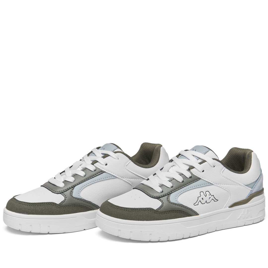 LOGO     MANIS 2.0 - Sneakers - Low Cut - Man - WHITE-GREY-GREEN DRAB 01