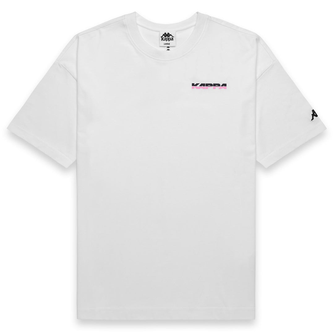 T-shirt sportiva da uomo bianca, vestibilità comoda, in cotone biologico. main