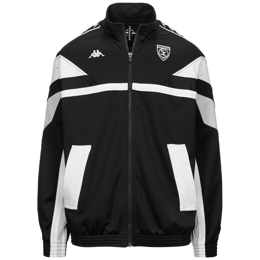 Fleece Man 222 BANDA FOSTERY SPEZIA Jacket BLACK-WHITE-GREY LUNAR