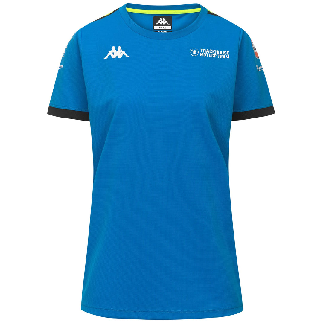 AMIRILOW TRACKHOUSE - Active Jerseys - Shirt - Woman - BLUE DIVA-GREY ANTRACHITE-NEON YELLOW 01