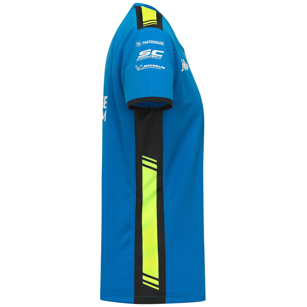 AMIRILOW TRACKHOUSE - Active Jerseys - Shirt - Woman - BLUE DIVA-GREY ANTRACHITE-NEON YELLOW 02