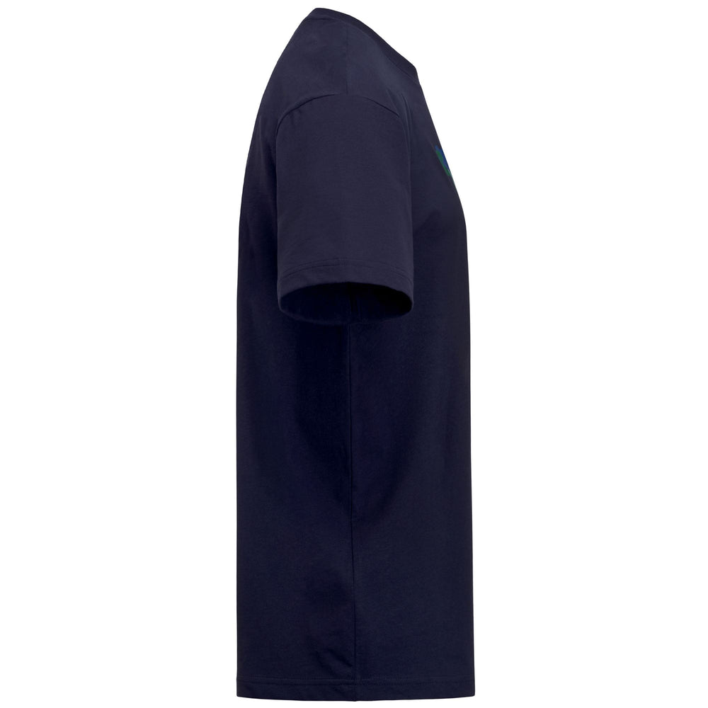 T-shirt de sport bleu pour homme, coupe classique, en jersey de coton 02