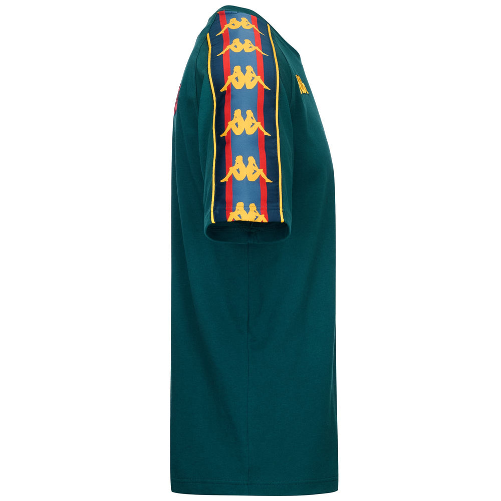 Camiseta de fútbol verde del Genoa para hombre con parche del equipo y logotipo de Omini 02