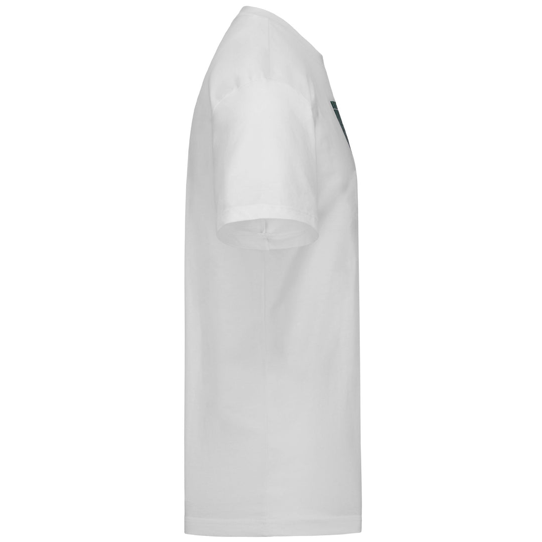 T-shirt de sport blanc pour homme, coupe classique, en jersey de coton main