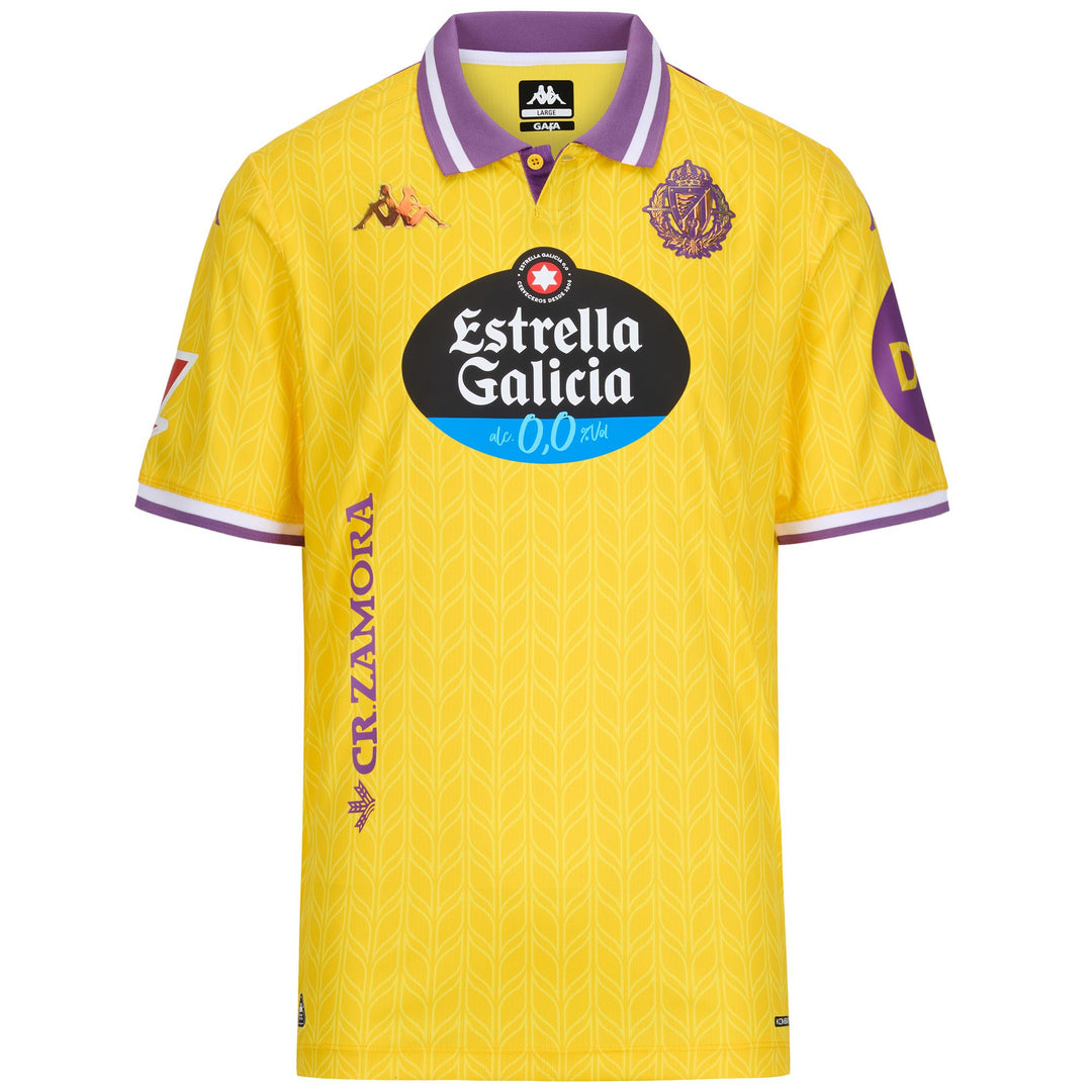Yellow Men's Real Valladolid Football Shirt 01