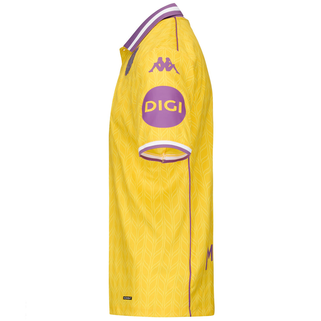 Camiseta deportiva amarilla KOMBAT 2026 para hombre con tecnología Hydro-Way main