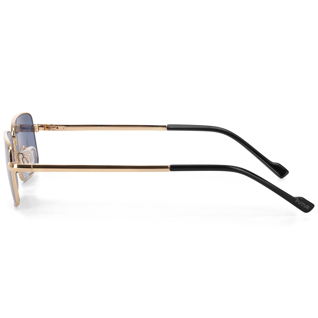 Gafas de sol unisex amarillas con lentes rectangulares main