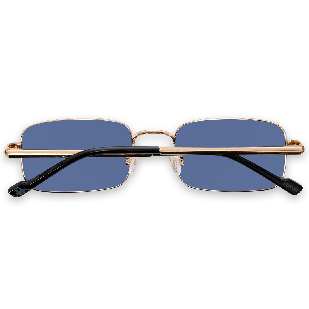 Gafas de sol unisex amarillas con lentes rectangulares main