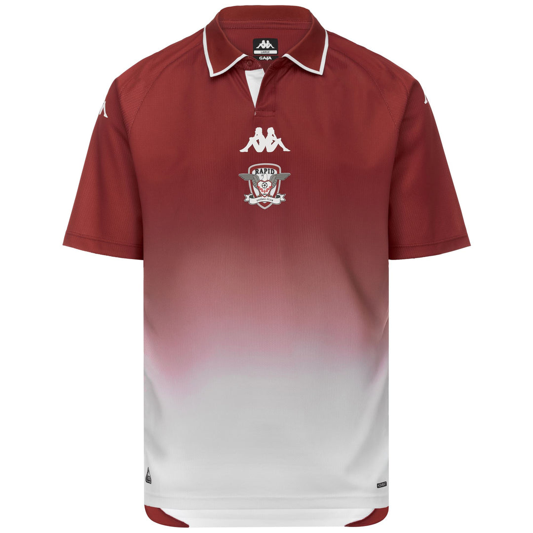 Red Men's Rapid București Football Shirt in Recycled Textured Fabric 01
