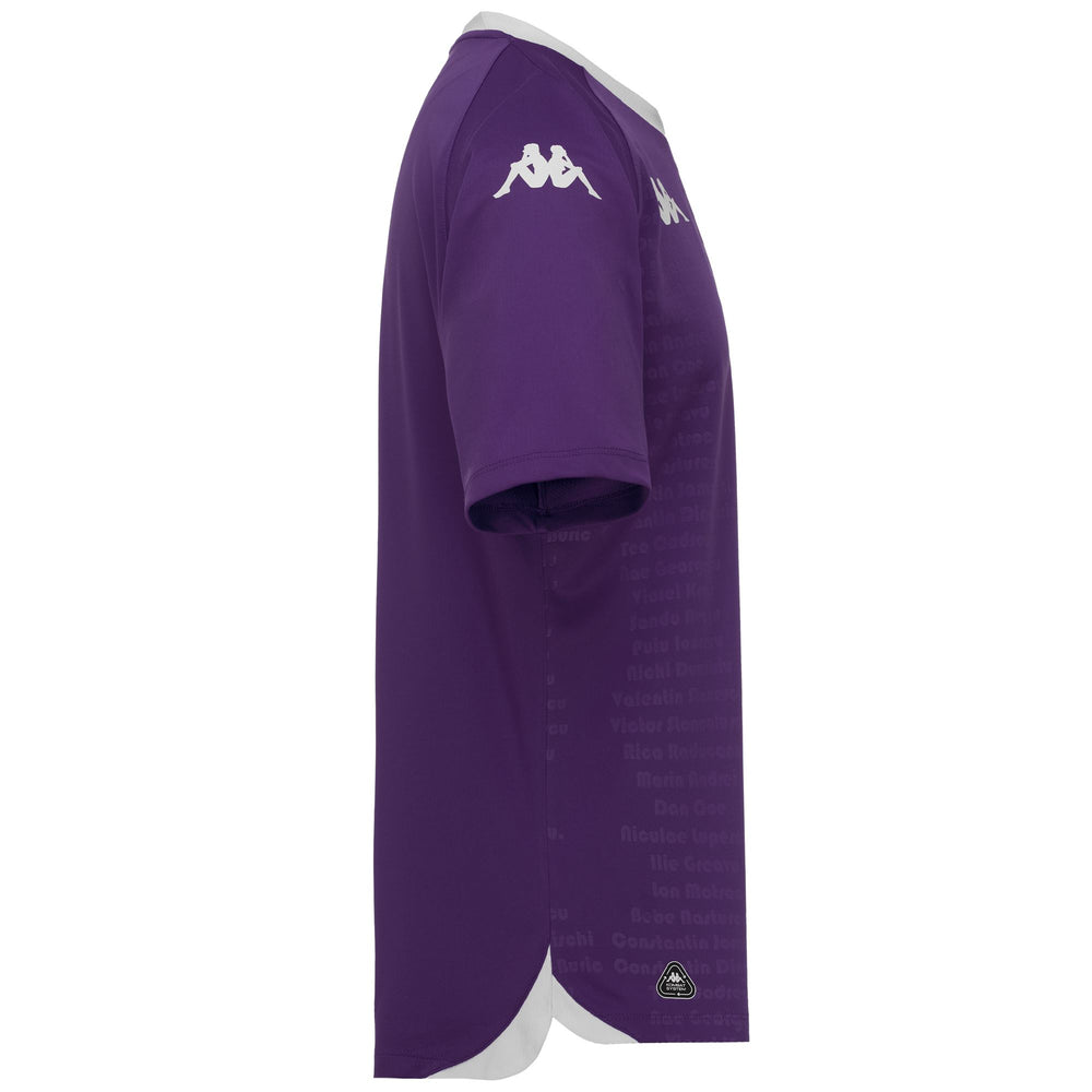Maglia da calcio da uomo Regular Fit Rapid București viola in tessuto riciclato 02