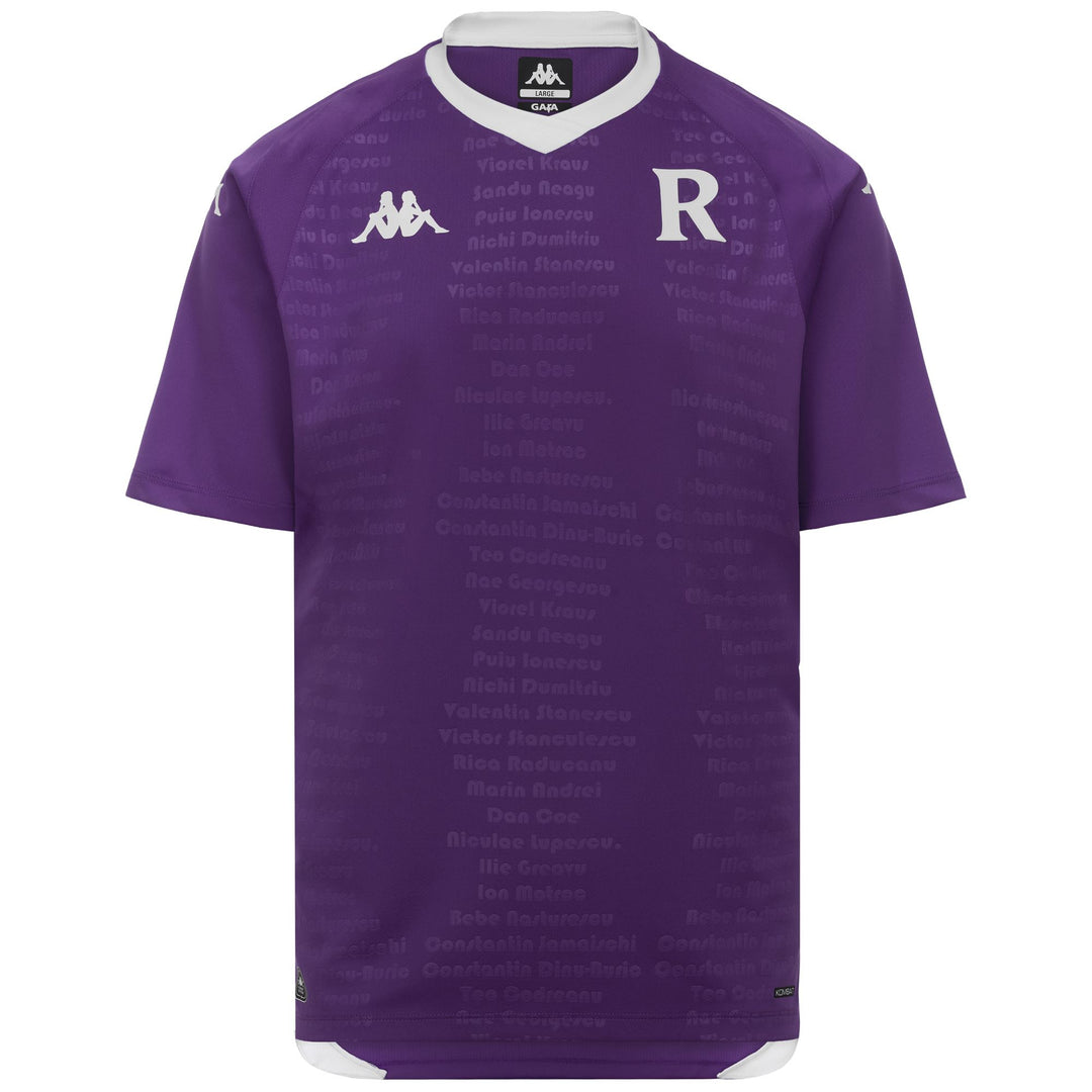 Camiseta de fútbol de corte regular para hombre Rapid București en tejido reciclado en color violeta 01