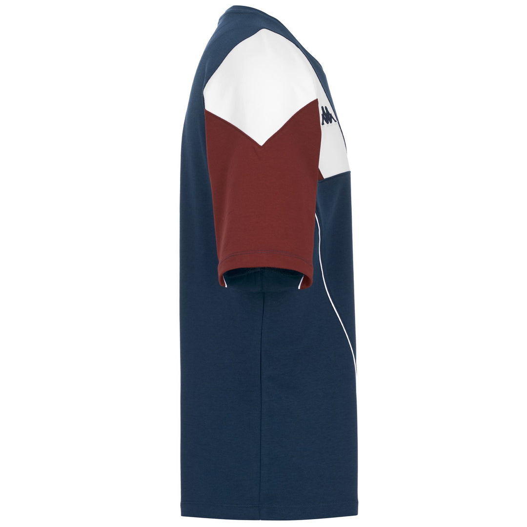 Blue and Red Men's T-Shirt in Cotton Polyester Blend main
