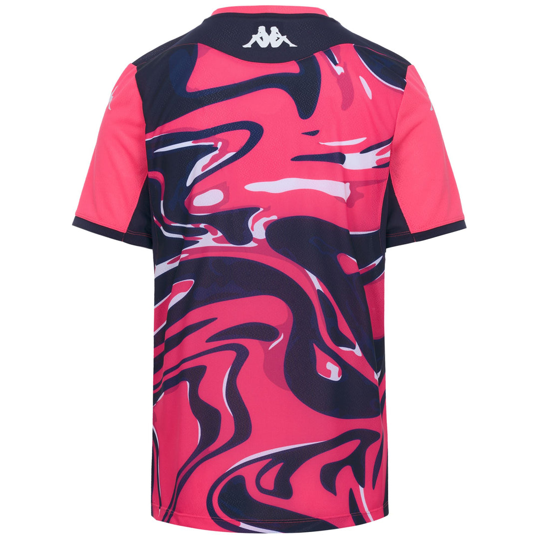 MOKIBAPRE PRO 2 SFP - Maillots Actifs - Chemise - Homme - Pink Fandango-Blue Marine main