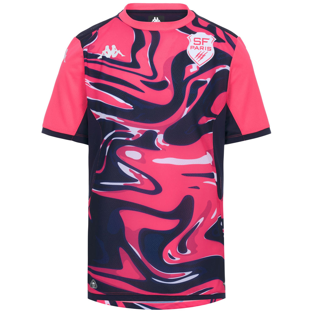 MOKIBAPRE PRO 2 SFP - Maillots Actifs - Chemise - Homme - Pink Fandango-Blue Marine 01