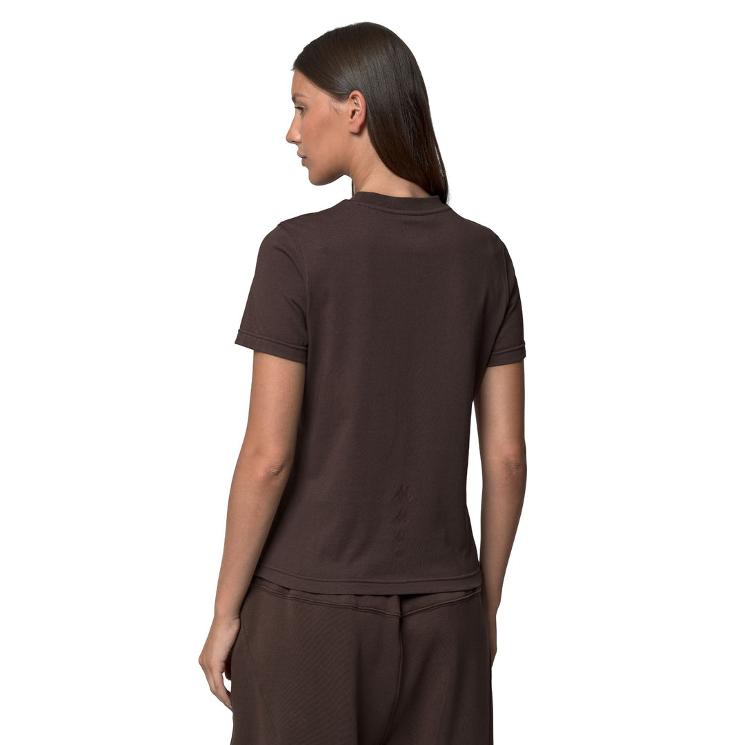 Brown Women's Oversize Fit Cotton T-Shirt for Training main