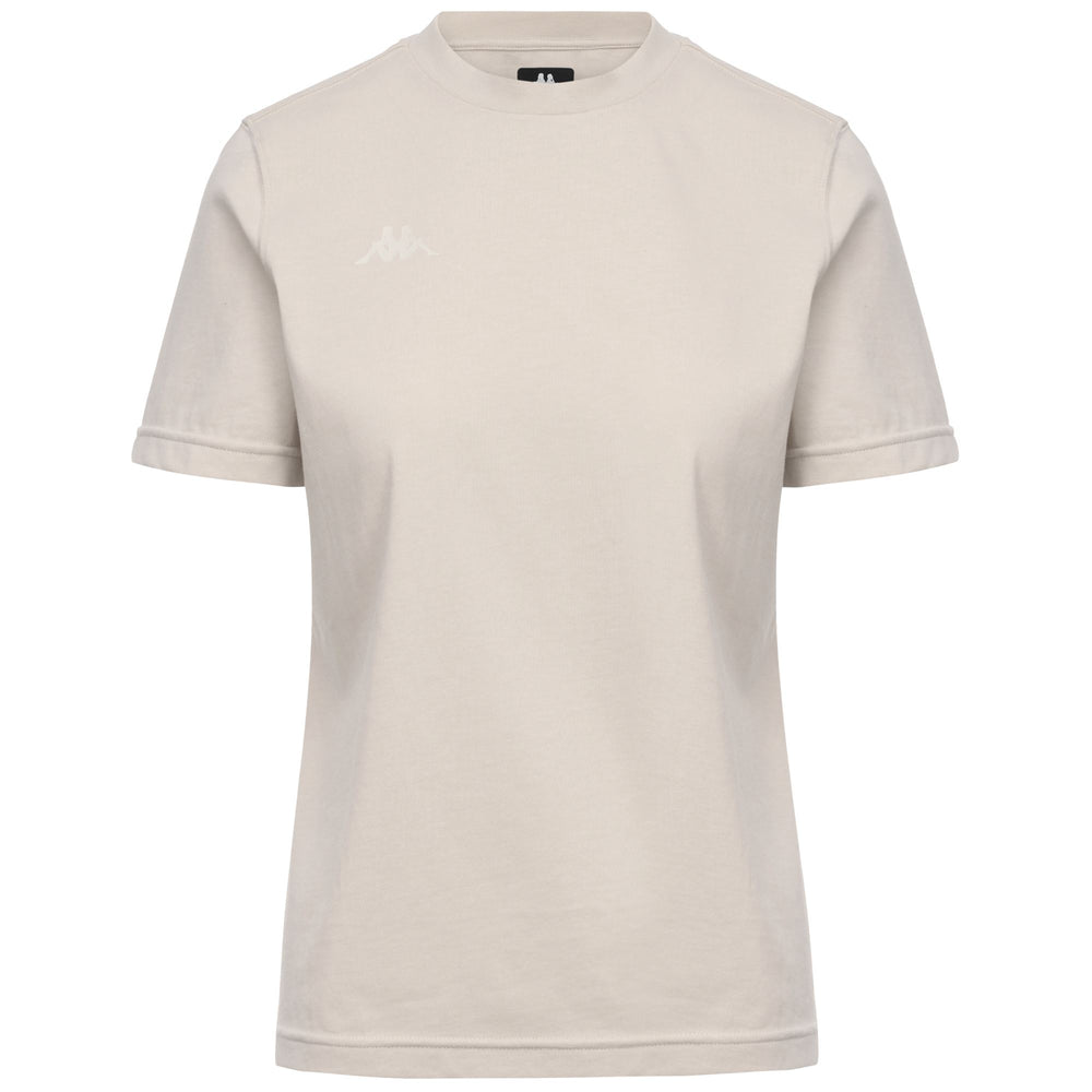 Beige Women's Casual Oversized Cotton T-Shirt 02