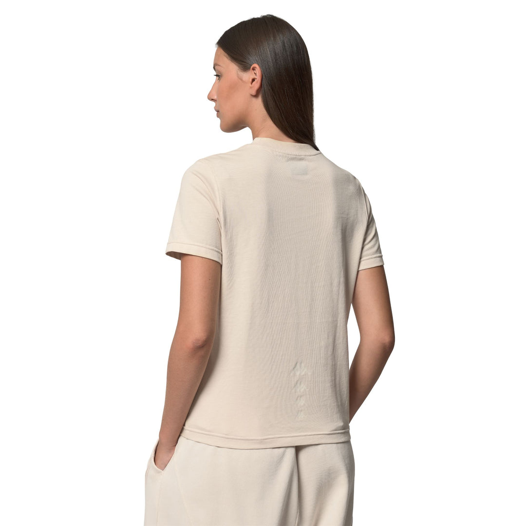 Beige Women's Casual Oversized Cotton T-Shirt main
