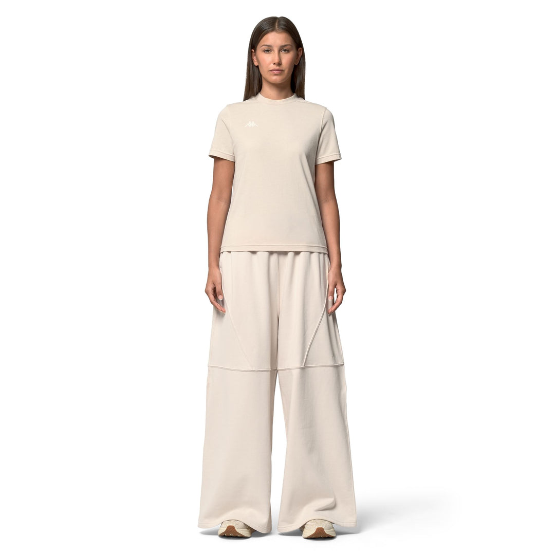 Beige Women's Casual Oversized Cotton T-Shirt main