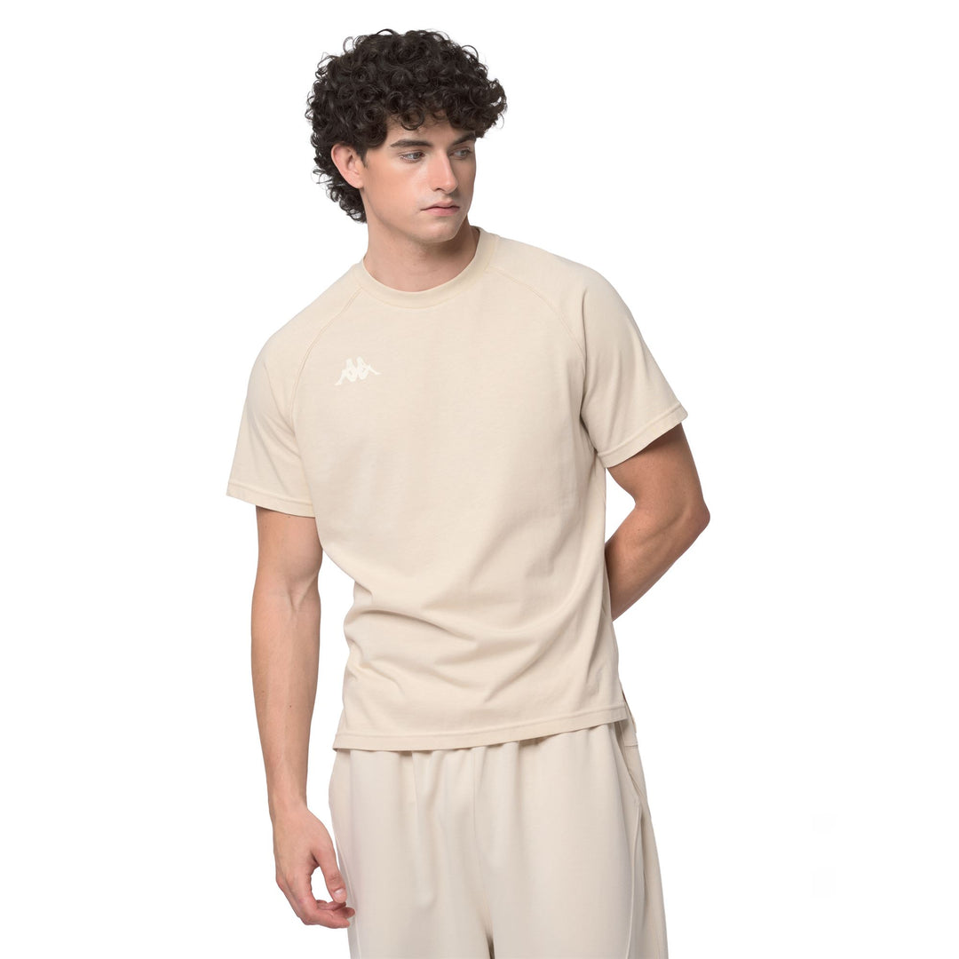 Beige Men's Regular Fit Sportswear T-Shirt 01