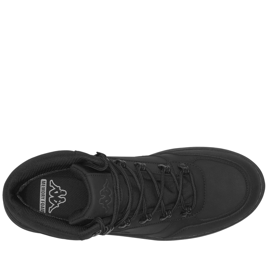 Black and Grey Unisex Waterproof Mid Cut Sneakers main