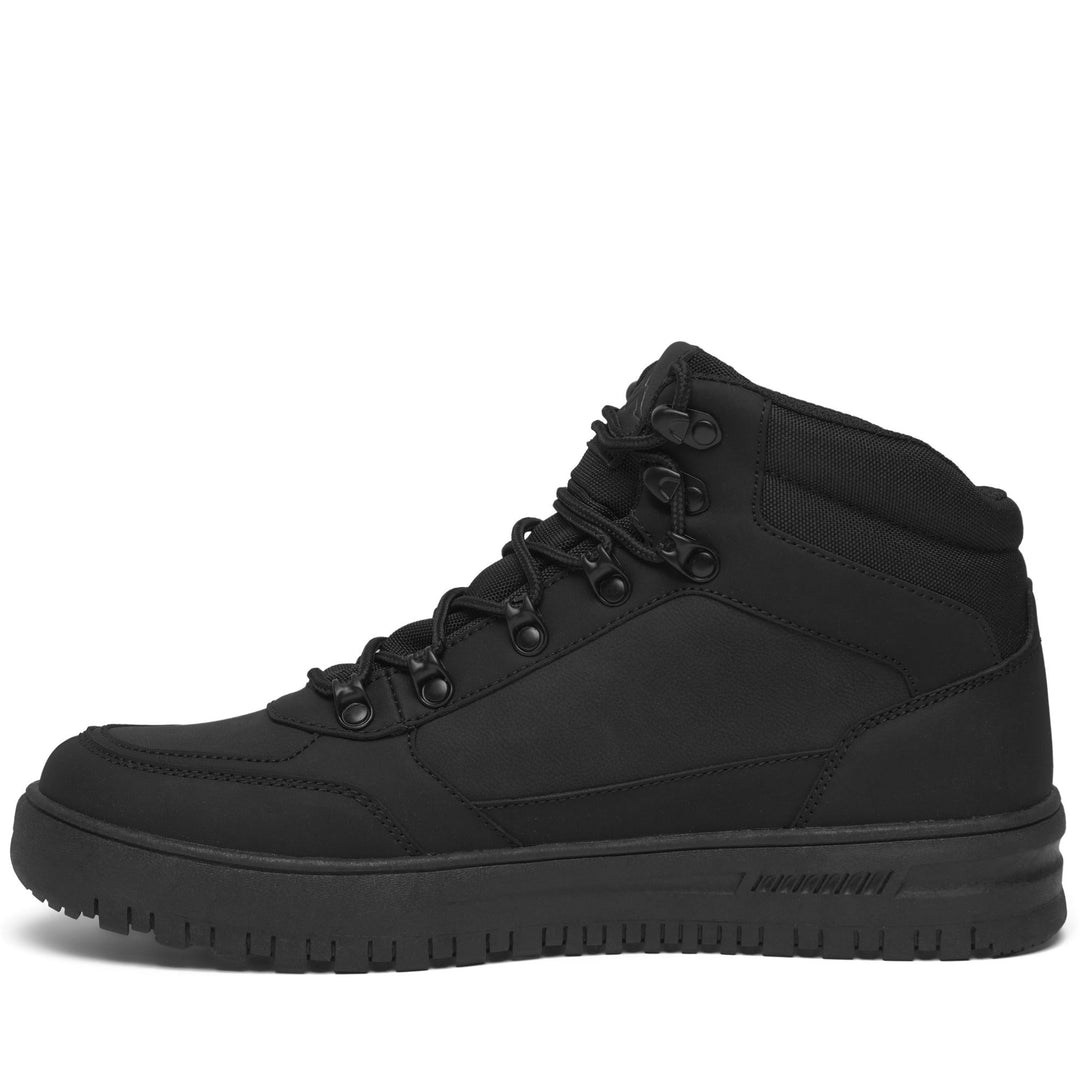Black and Grey Unisex Waterproof Mid Cut Sneakers main