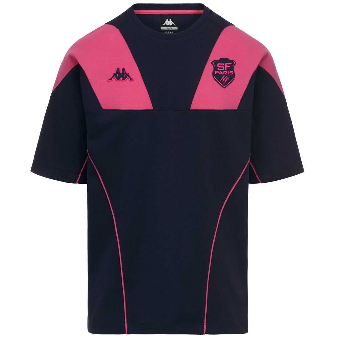 T-shirt de supporter bleu pour homme, coupe classique, idéal pour le rugby 01