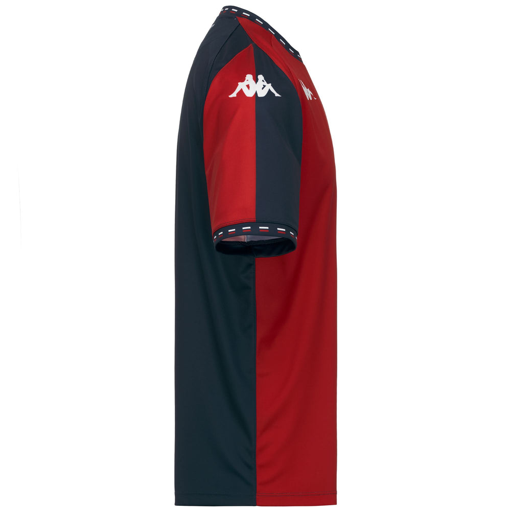 Red Blaze and Blue Majolica Men's Active Jersey Shirt 02