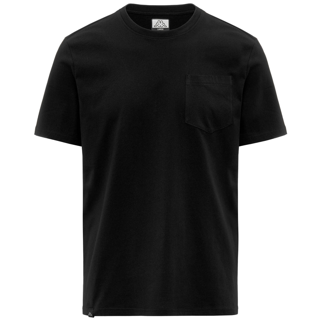 Black Men's Sportswear T-Shirt in Cotton 01