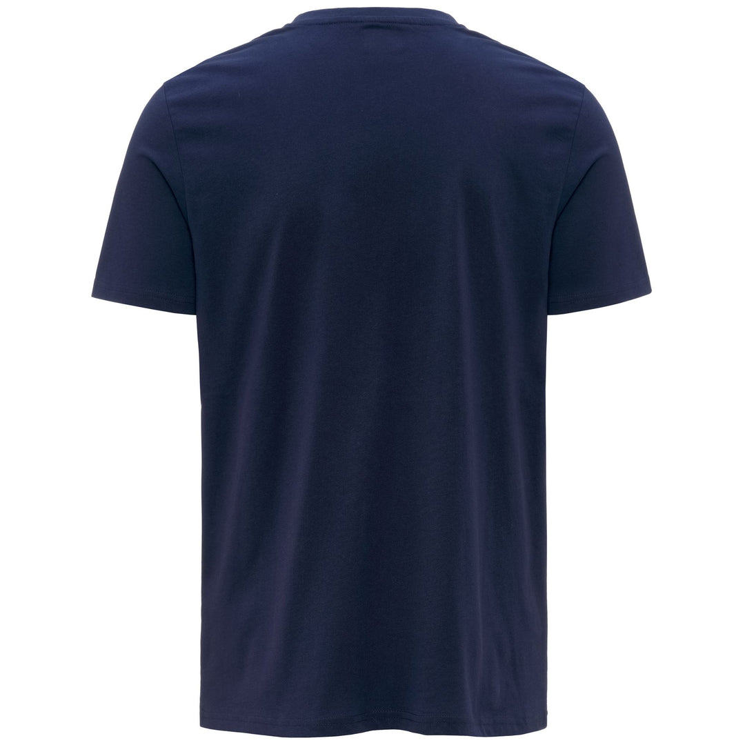 T-shirt de sport bleu pour homme en coton main