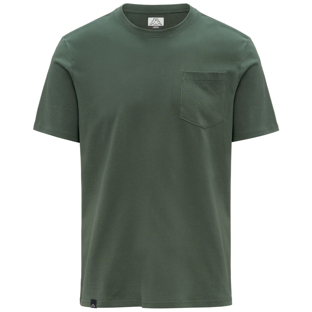 Green Men's Sportswear T-Shirt in Cotton 01