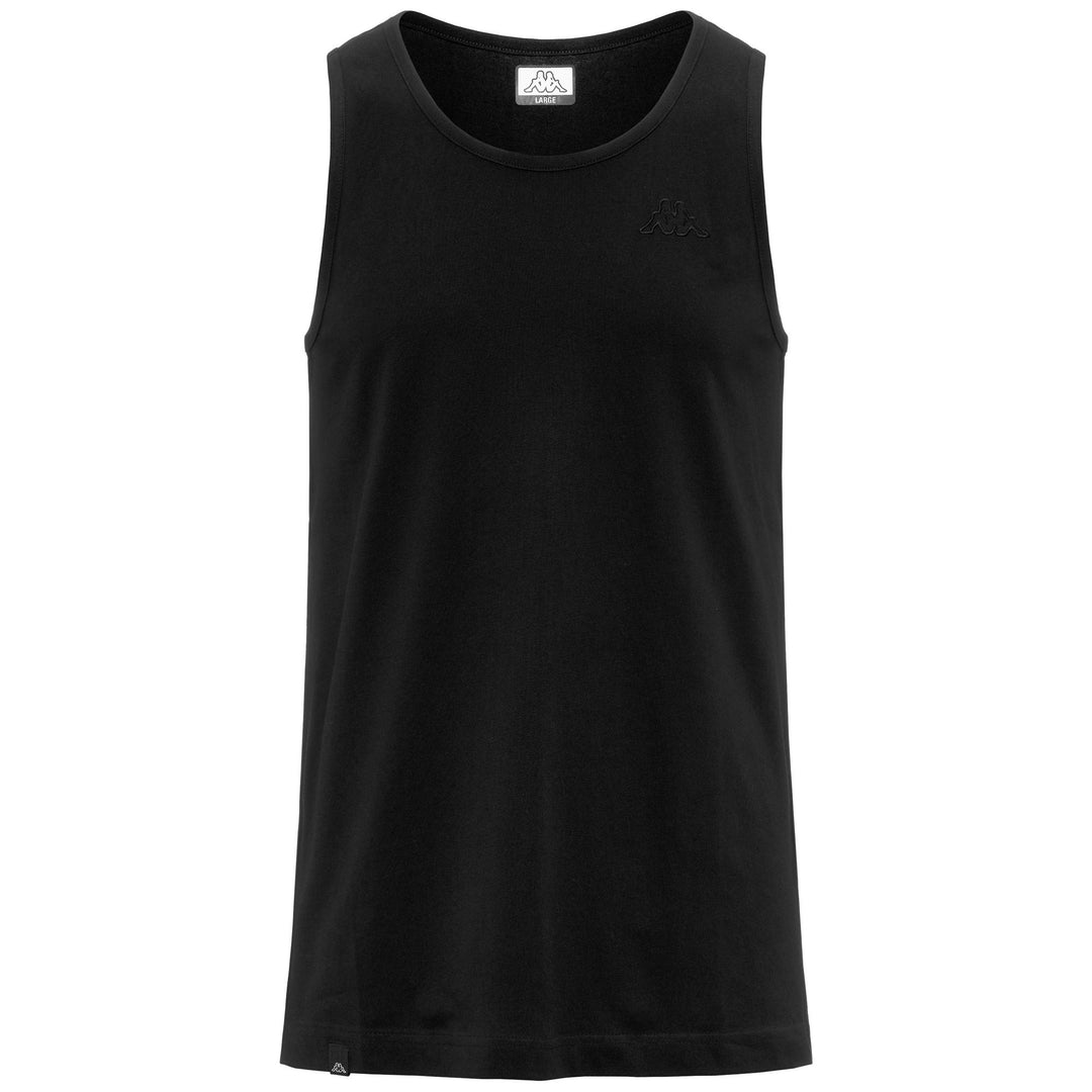 Black Men's Sportswear Tank Top in Cotton 01