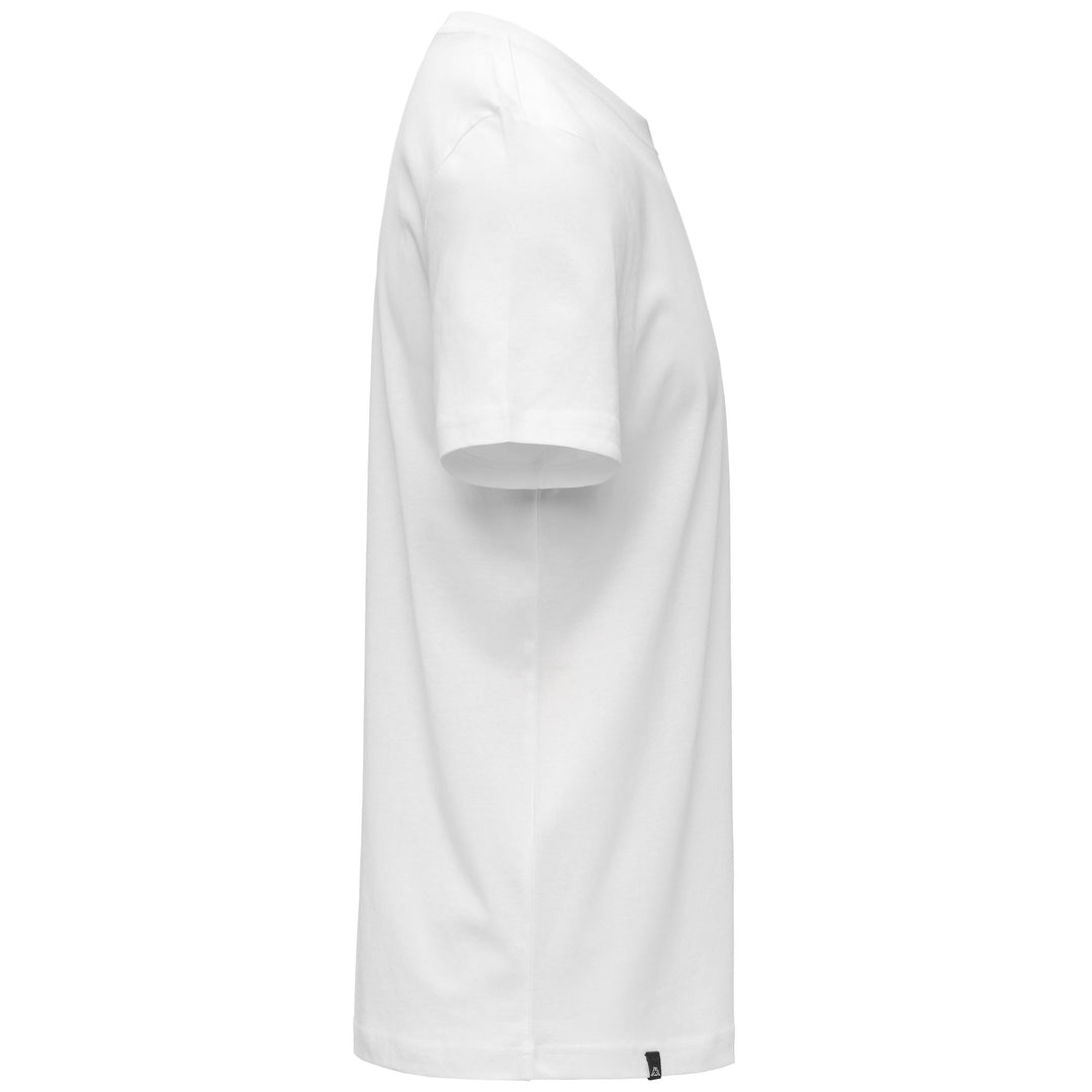 T-shirt de sport blanc pour homme, coupe ajustée, en jersey de coton main