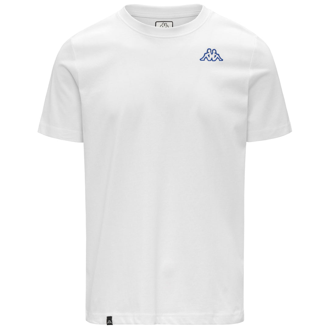 T-shirt de sport blanc pour homme, coupe ajustée, en jersey de coton 01